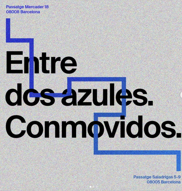 Entre dos azules. Conmovidos