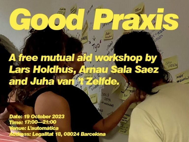 Taller: Good Praxis