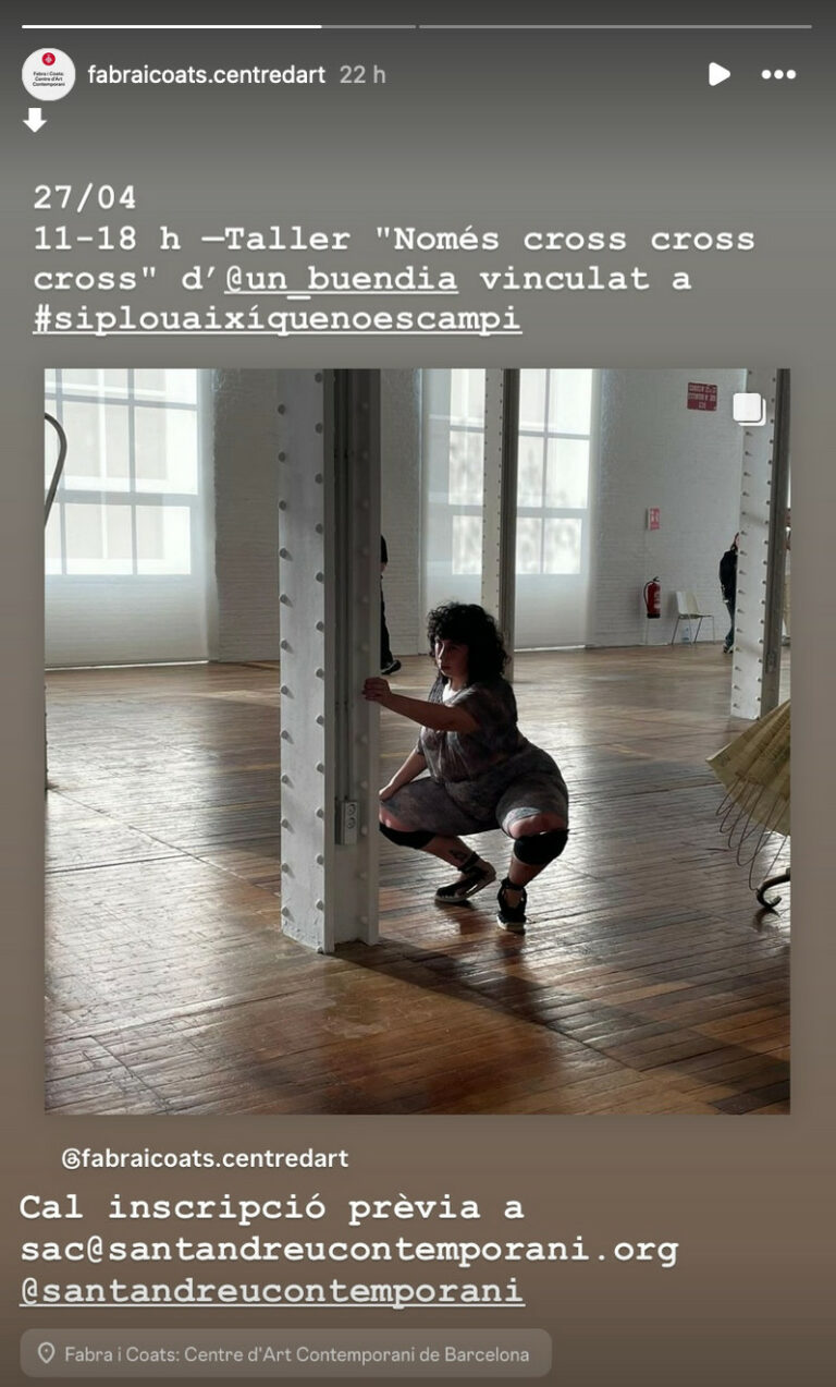 Taller “Només Cross, Cross, Cross”, de Joana Capella Buendia