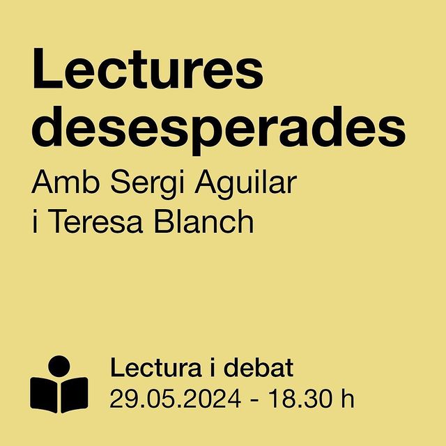 Lectures desesperades amb Sergi Aguilar i Teresa Blanch