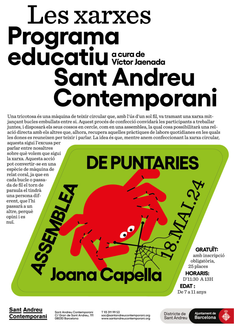 Taller infantil gratuït: LES XARXES 8. Assemblea de puntaires