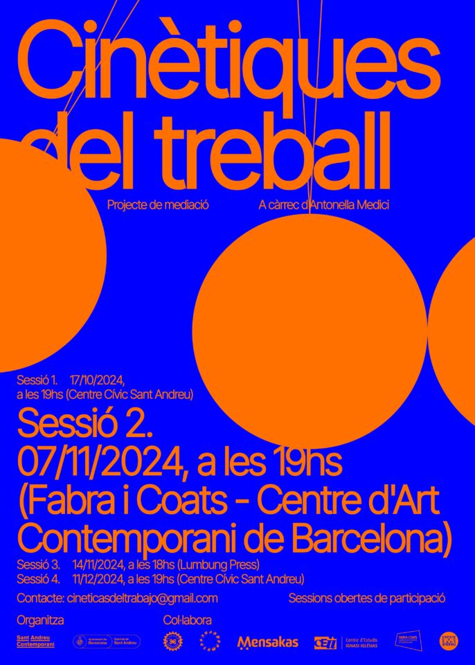 Segona sessió de CINÈTIQUES DEL TREBALL