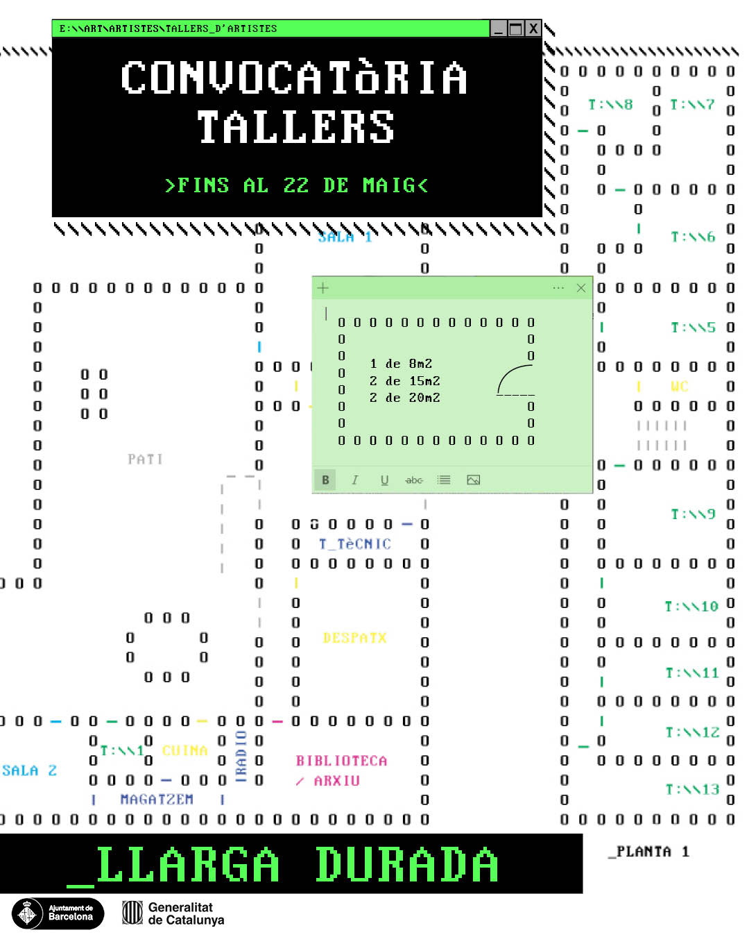 Convocatòria Tallers  – Llarga durada