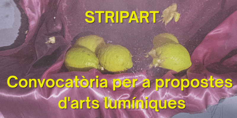 CONVOCATÒRIA OBERTA PER A PROPOSTES D’ARTS LUMÍNIQUES (FESTIVAL STRIPART)