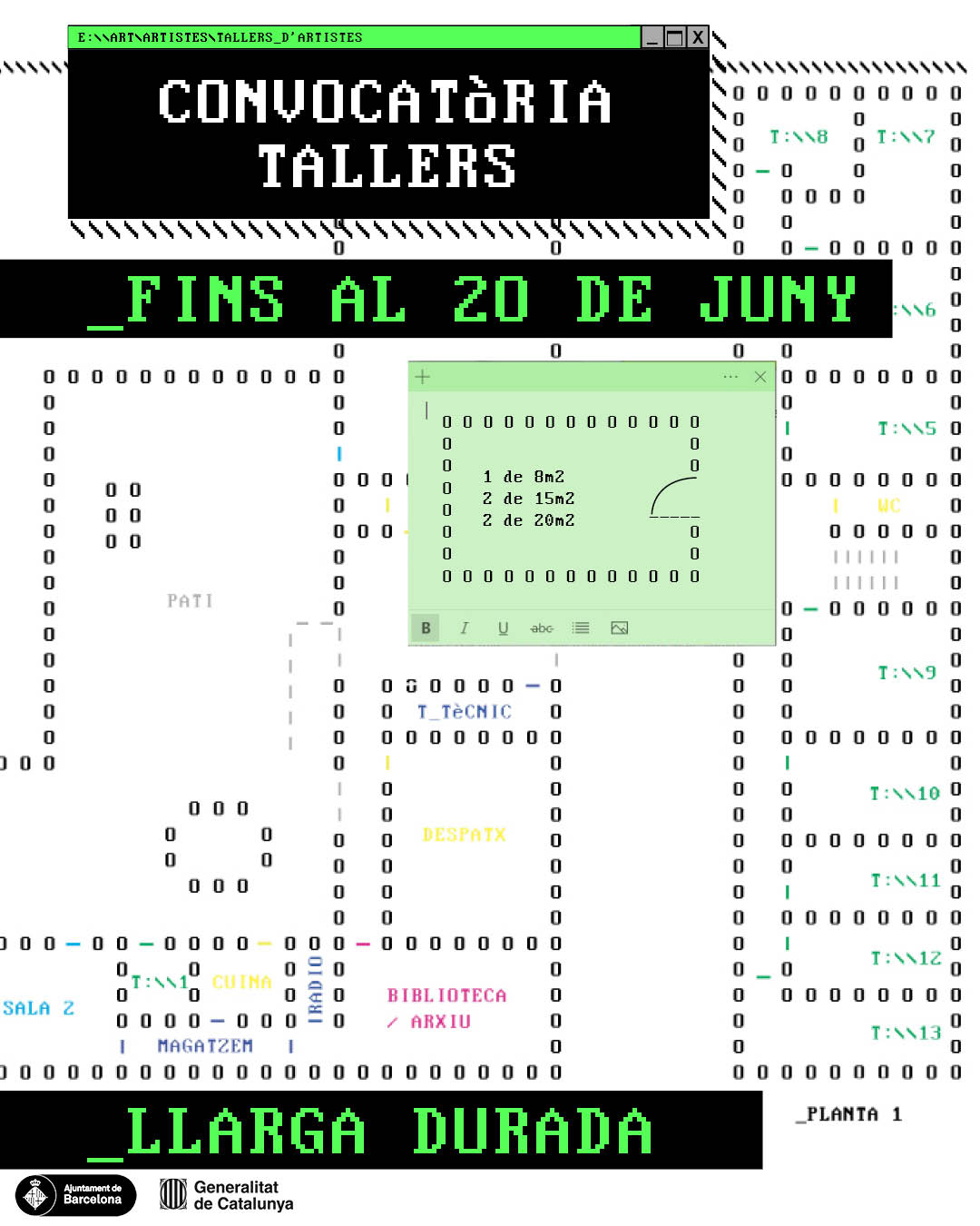 Convocatòria Tallers  – Llarga durada