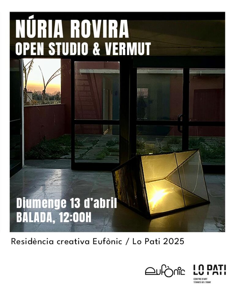 Open Studio + vermut amb Núria Rovira