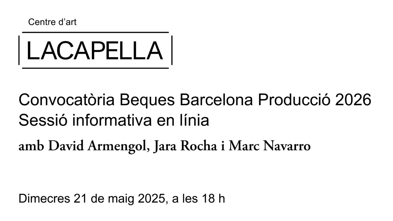 Sessió informativa en línia Barcelona Producció 2026