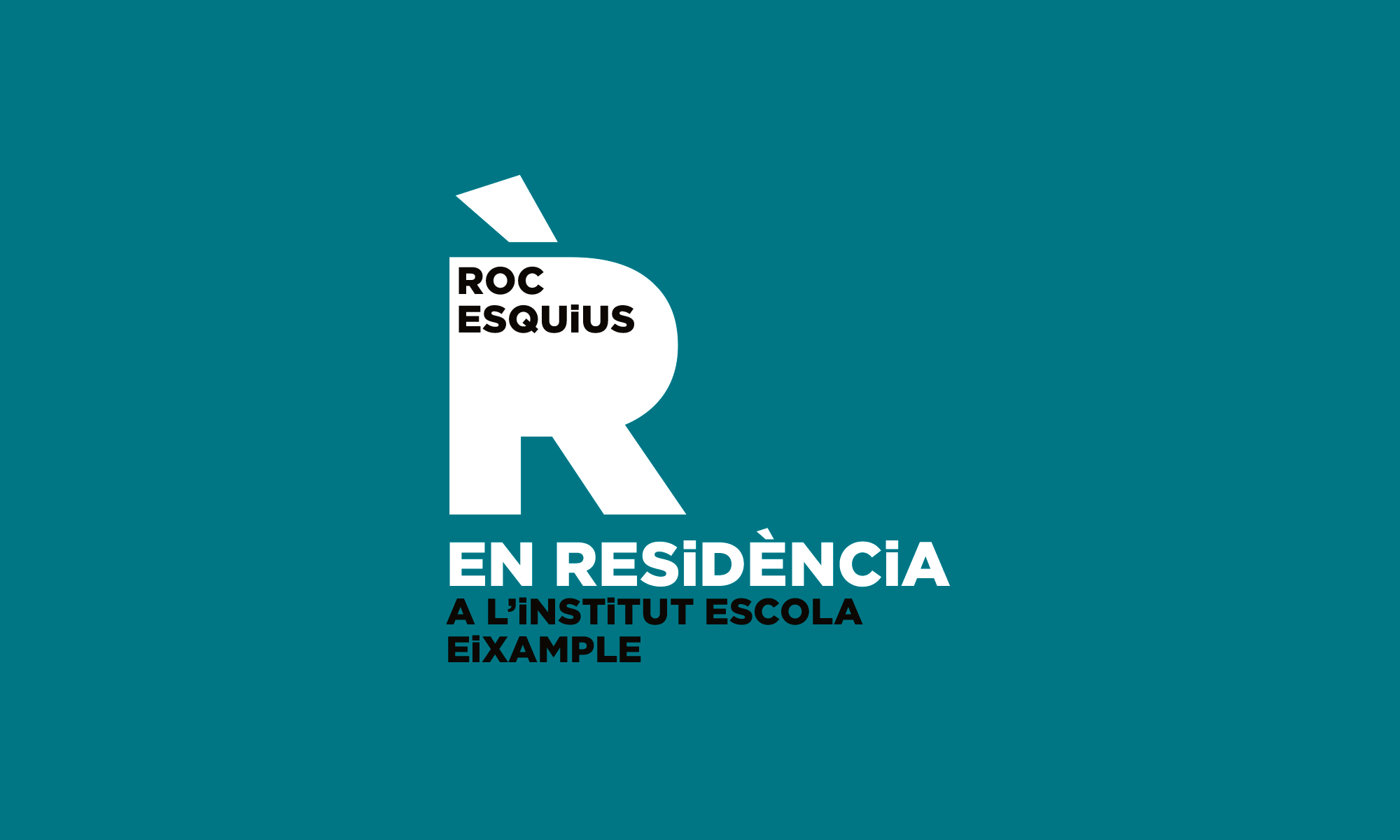Un monòlit al pati. Roc Esquius EN RESiDÈNCiA a l’Institut Escola Eixample