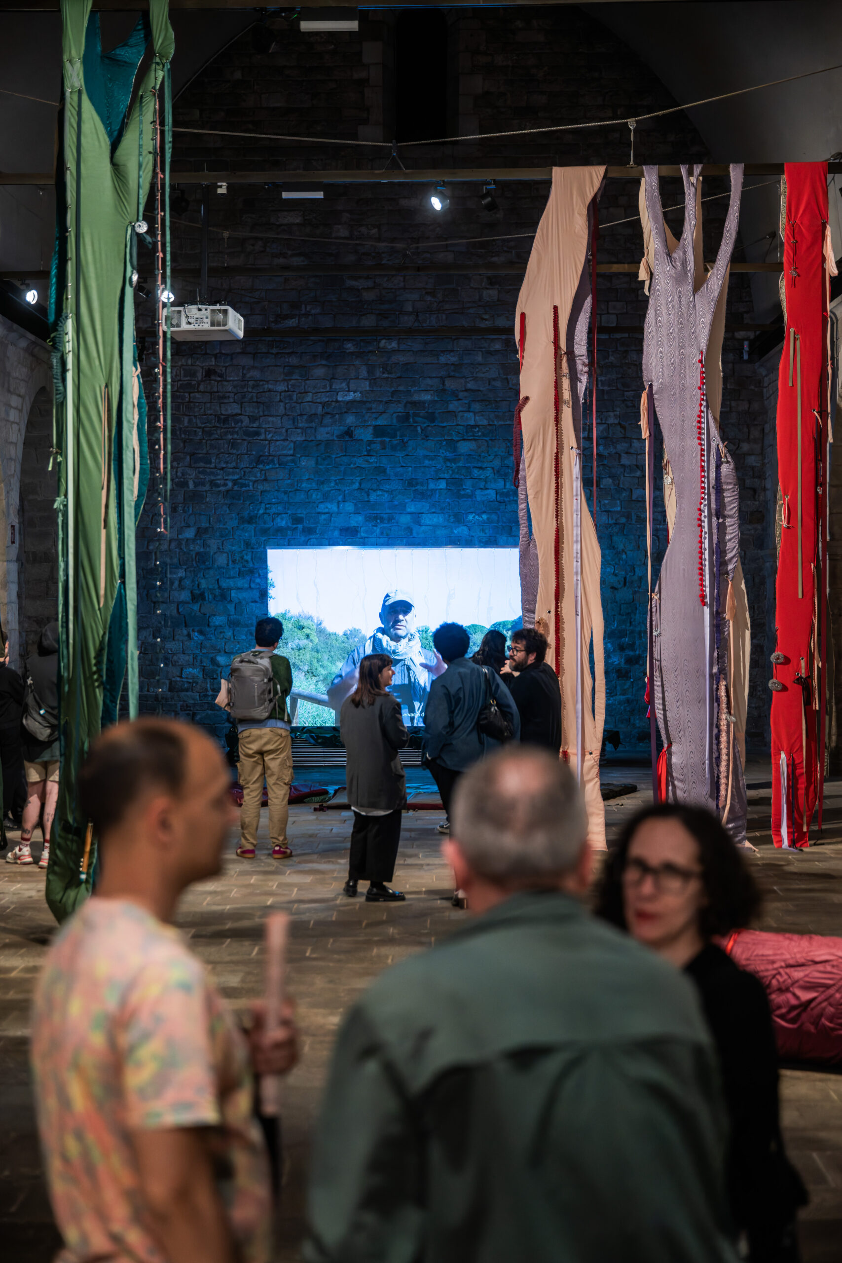 Visita aperitiu amb els artistes a les exposicions «La romería de los cornudos», de María Alcaide i «La pantalla mutant», de Pol Merchan