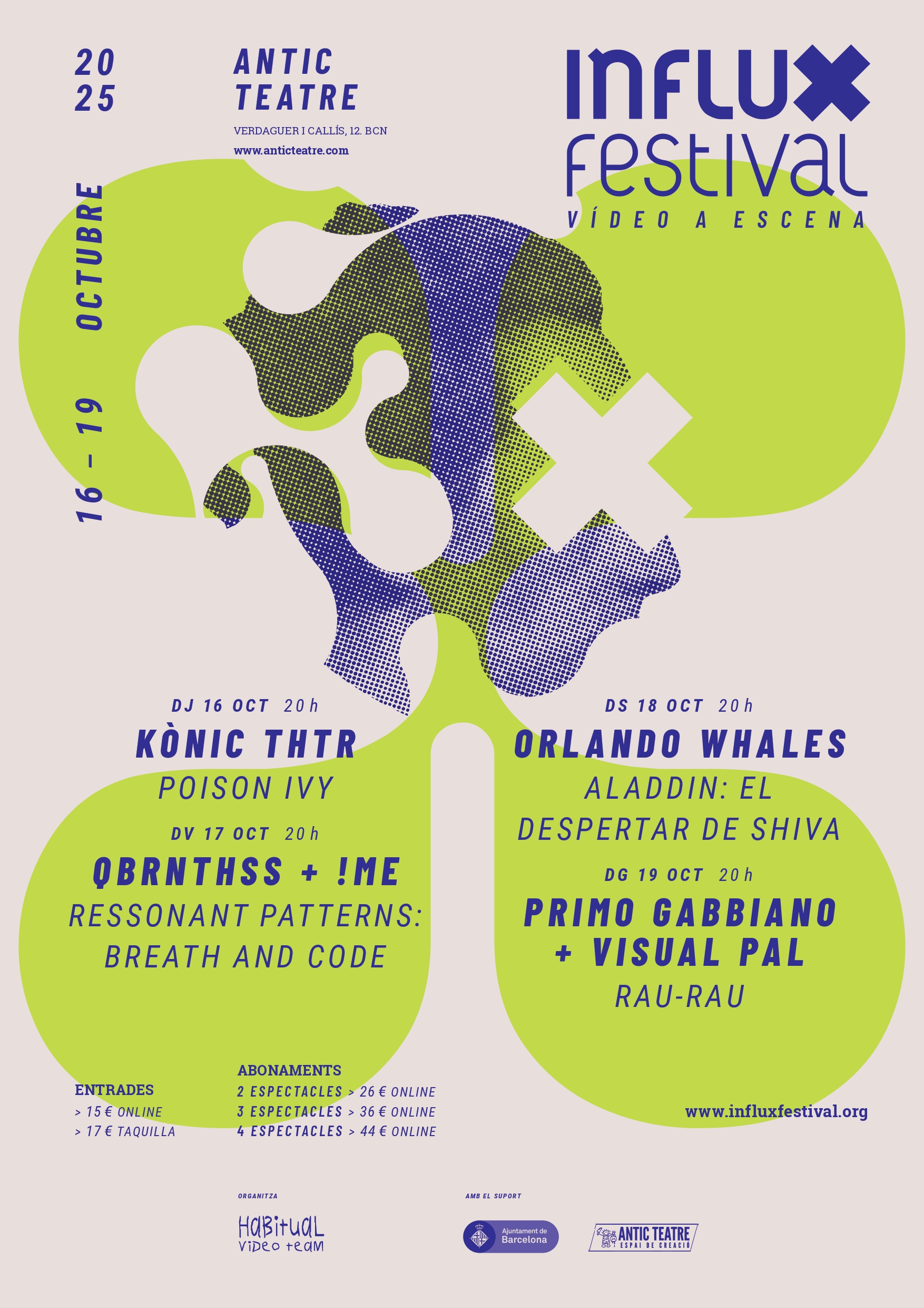 Festival INFLUX [vídeo a escena] 16-19 octubre 2025