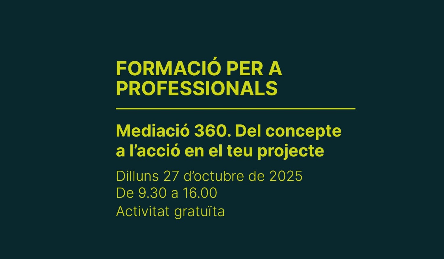 Mediació 360. Del concepte a l’acció