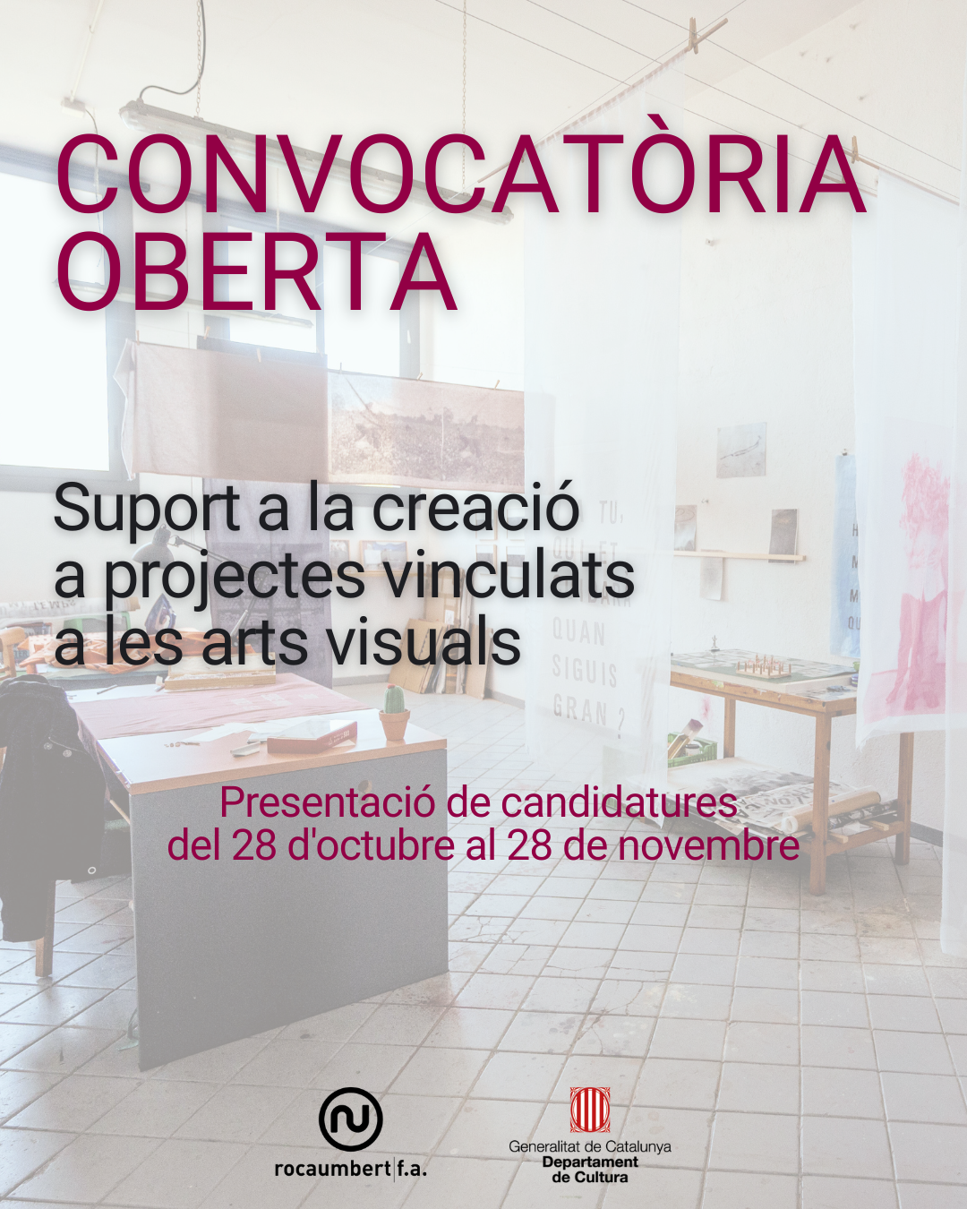 Convocatòria de residència a Espai d’Arts de Roca Umbert