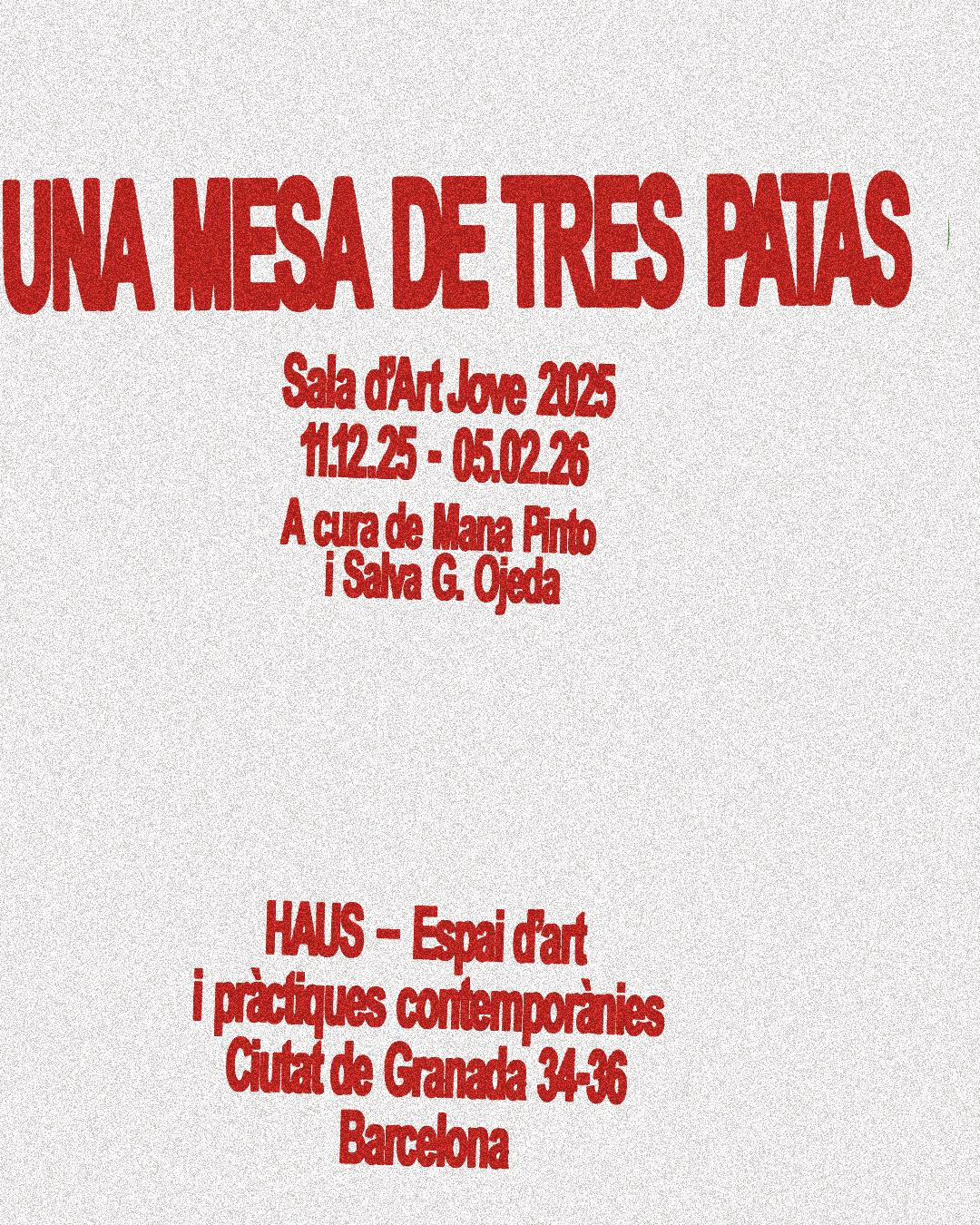 Una mesa de tres patas