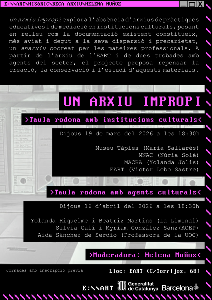 Taules Rodones – Un arxiu impropi d’Helena Muñoz