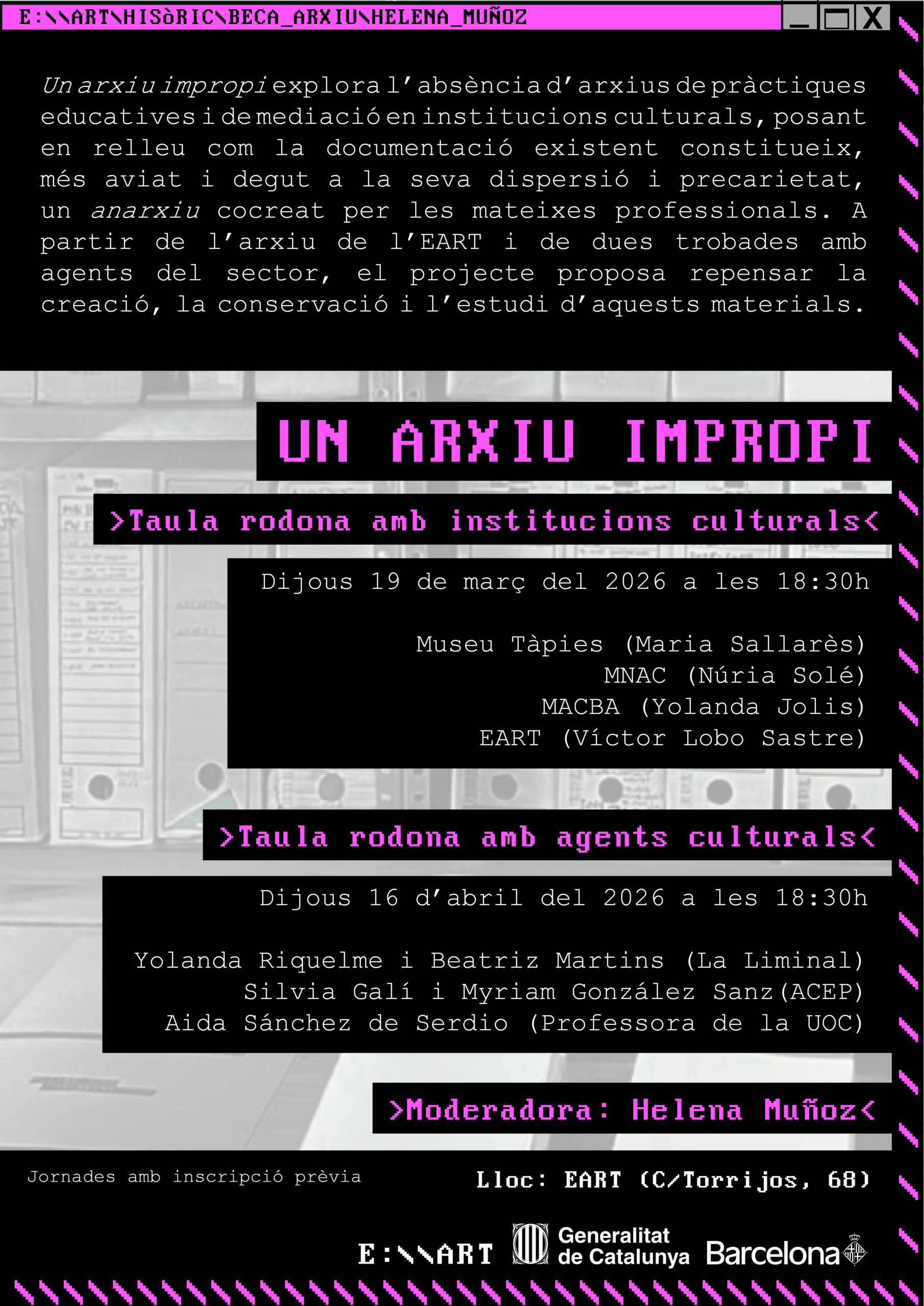 Taules Rodones – Un arxiu impropi d’Helena Muñoz