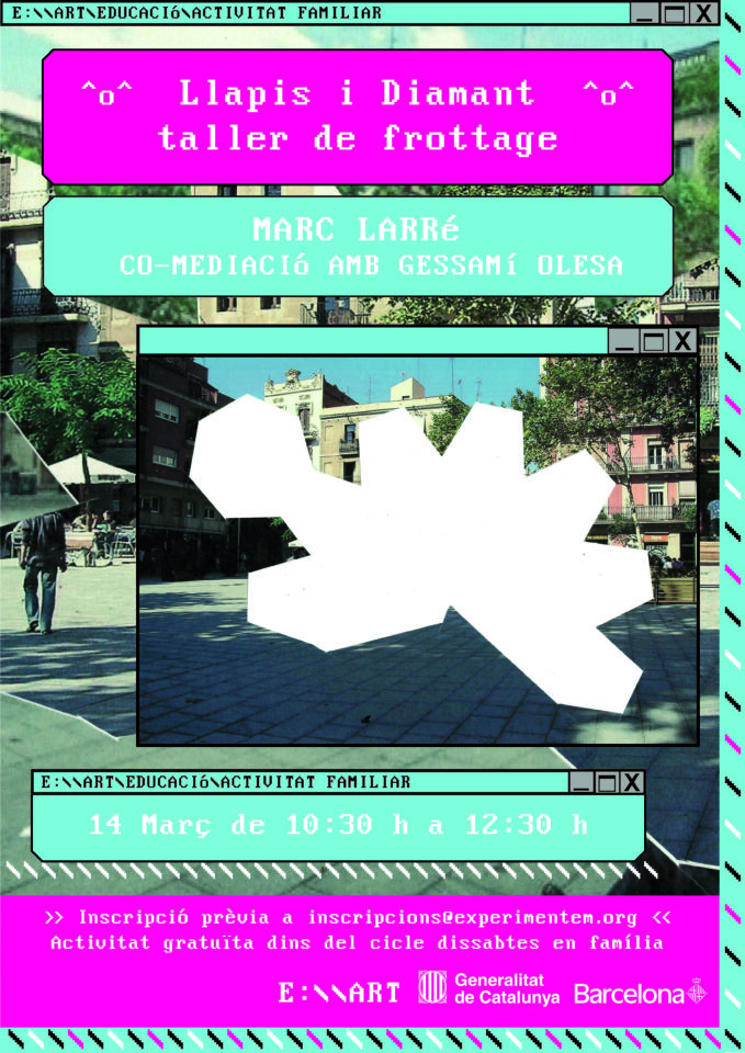 «Llapis i diamant, taller de frottage” dins el cicle Dissabtes en Família
