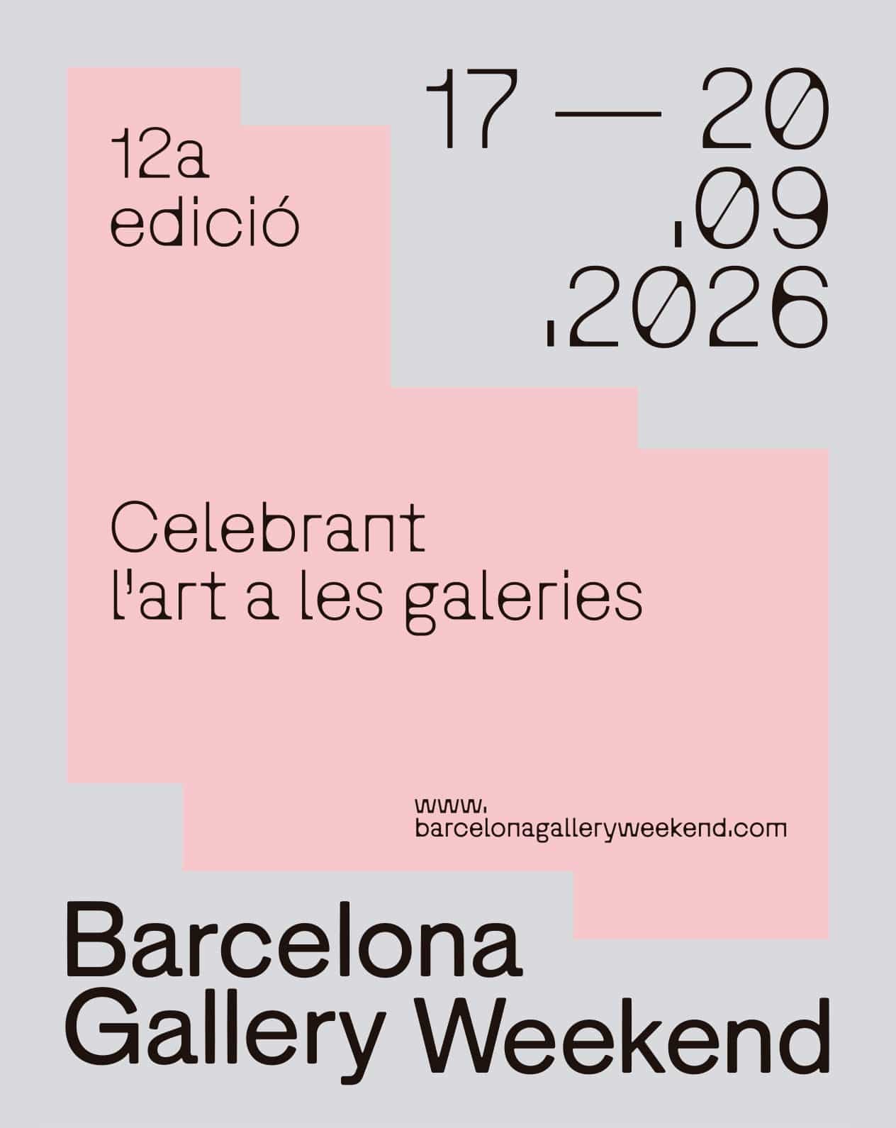 Barcelona Gallery Weekend 2026