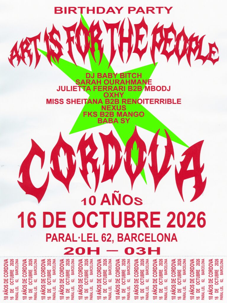 BIRTHDAY PARTY – ANIVERSARI DE 10 ANYS DE CORDOVA